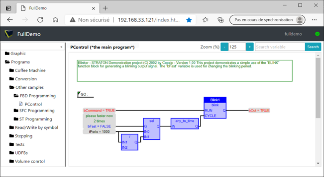 HTML-based monitoring tool - straton