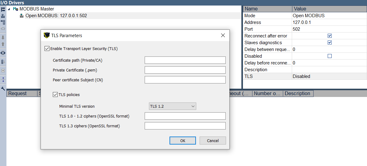 straton T5 protocol over TLS and TLS security for MODBUS-TCP - straton